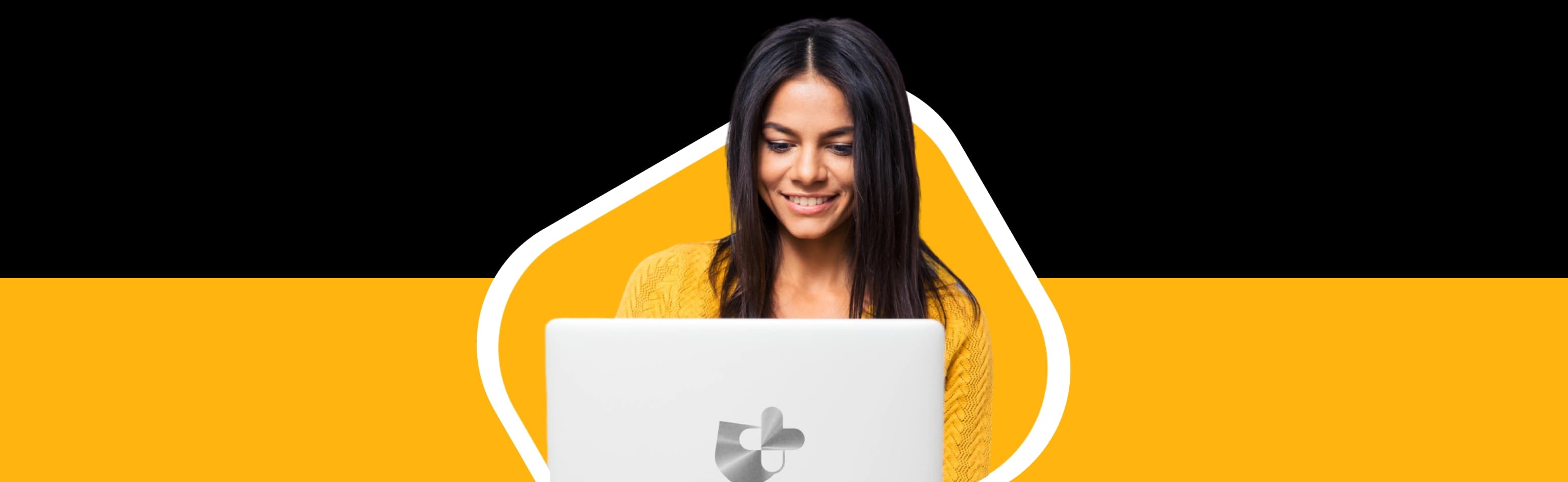 A Woman reading an article