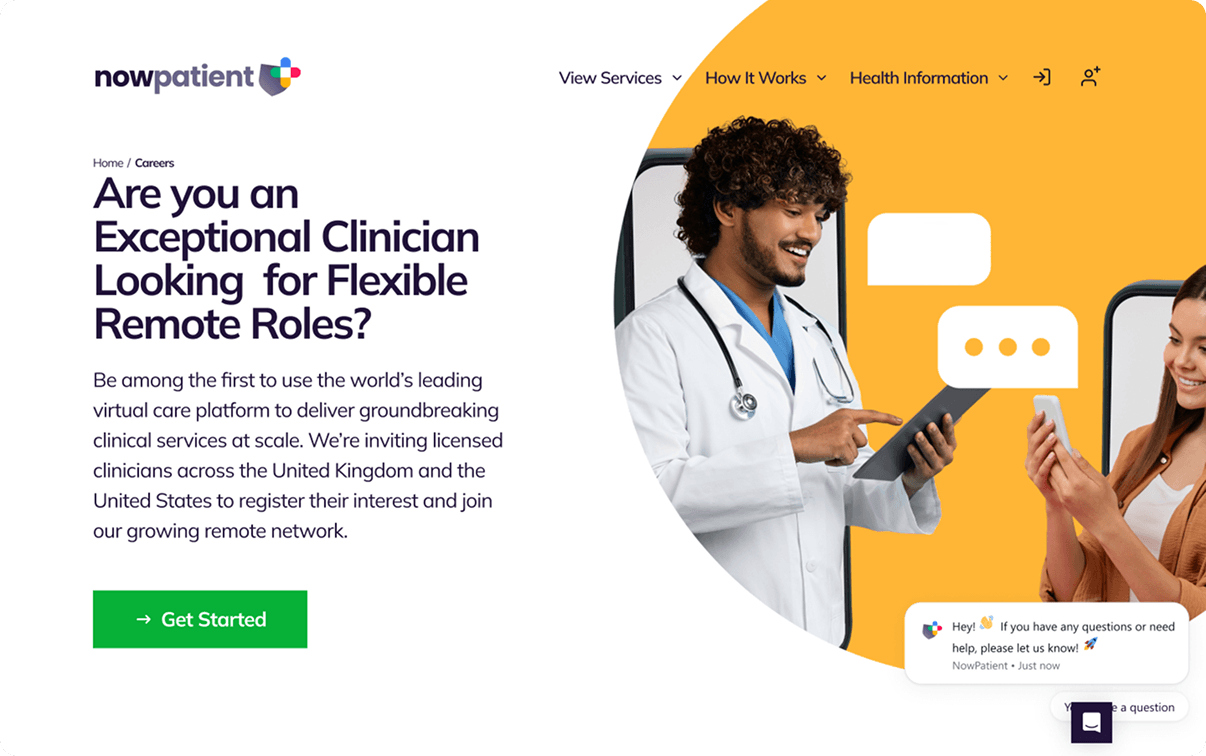 Click the "Get Started"