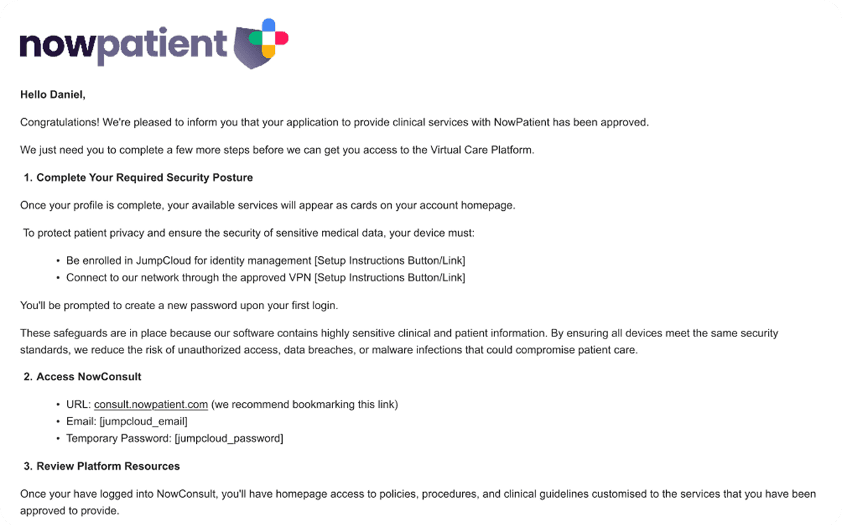 Complete all sections in your account and follow the instructions in your email, or refer to the SOPs under the Policy section. See the video below