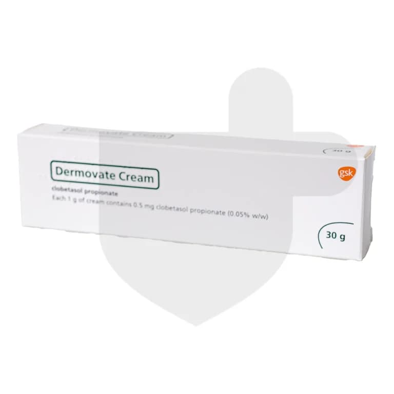 Dermovate packaging which is available to order online from NowPatient with free next day delivery