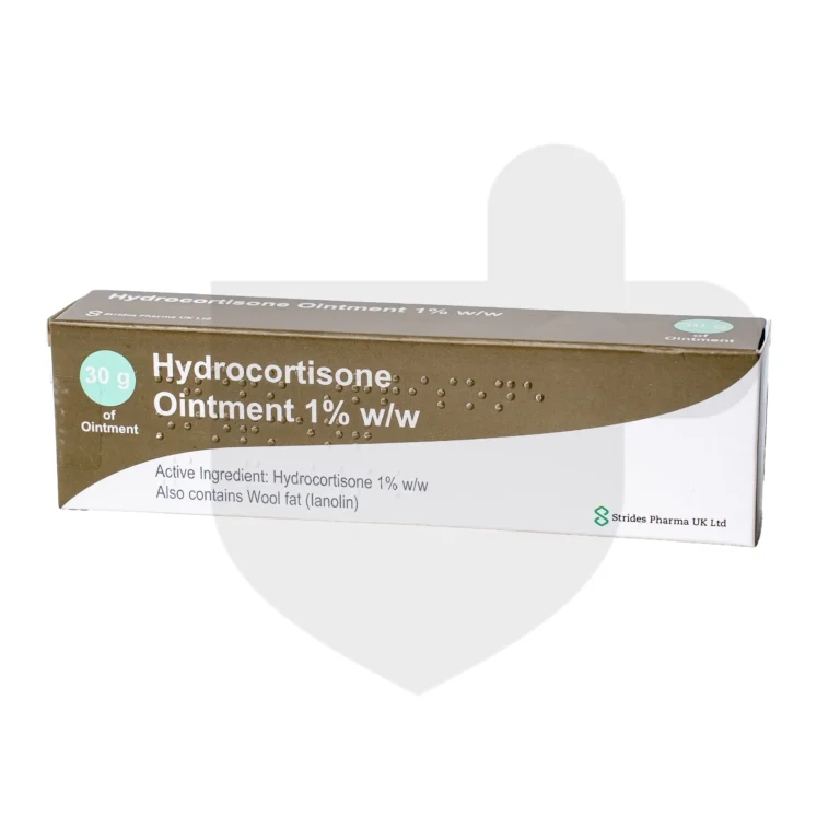 Hydrocortisone packaging which is available to order online from NowPatient with free next day delivery
