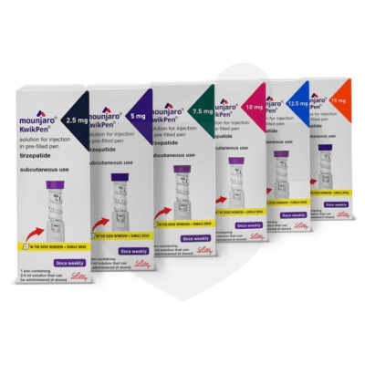 Mounjaro packaging which is available to order online from NowPatient with free next day delivery