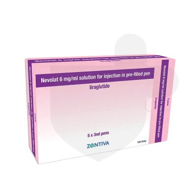 Liraglutide packaging which is available to order online from NowPatient with free next day delivery