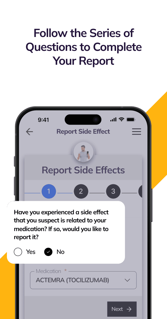 Report side effects step 3