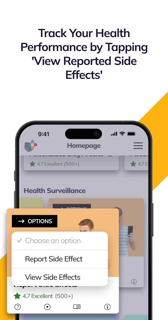 Report side effects step 4