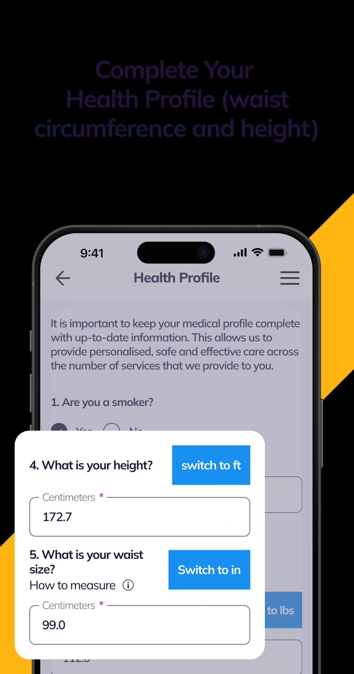 NowPatient's Adiposity Ratio Step 2